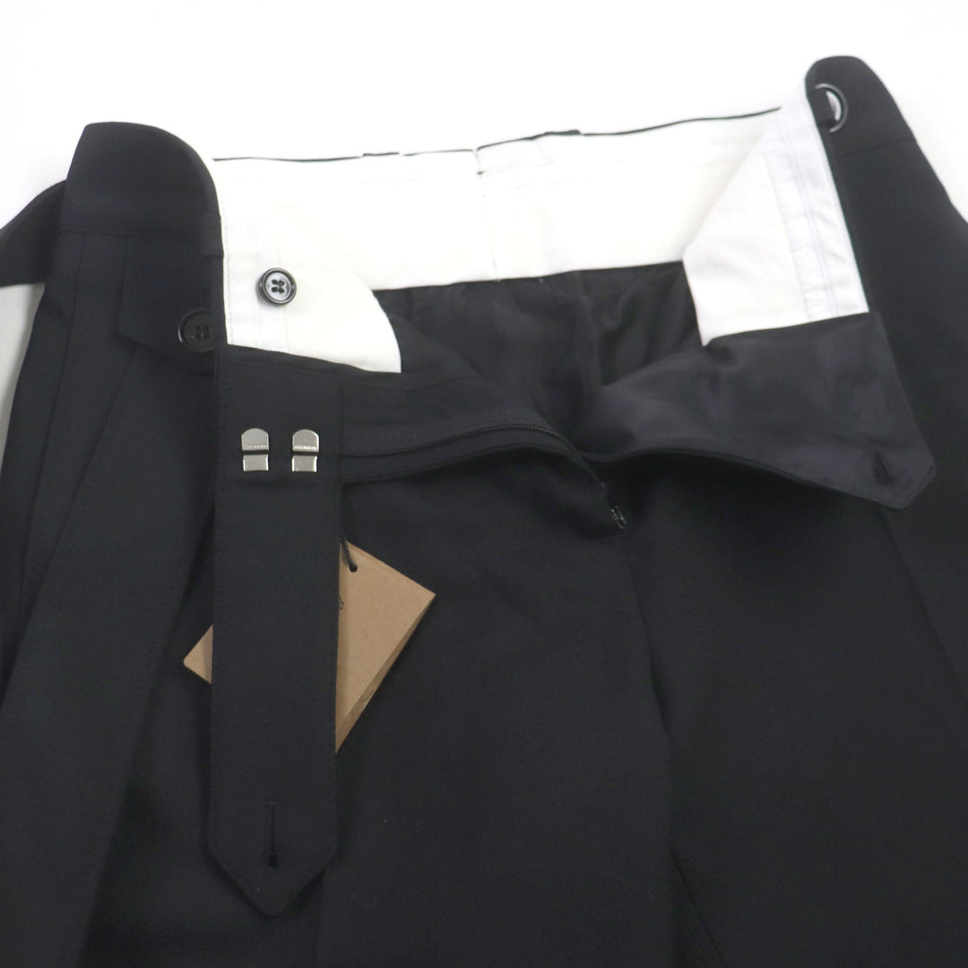 BURBERRY slacks 8046323 Outer: 100% wool, Lining: 93% cupra, Lining: 7% elastane black mens 38 Used Authentic
