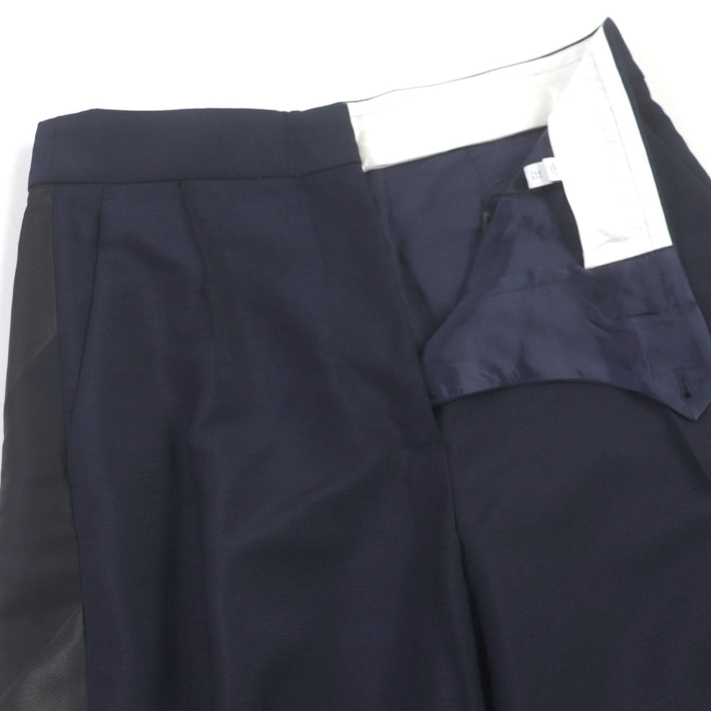 BURBERRY slacks 8040278 Outer: 60% mohair, Outer: 40% wool, Lining: 93% cupra, Lining: 7% elastane, Part: 100% cotton Navy mens 38 Used Authentic