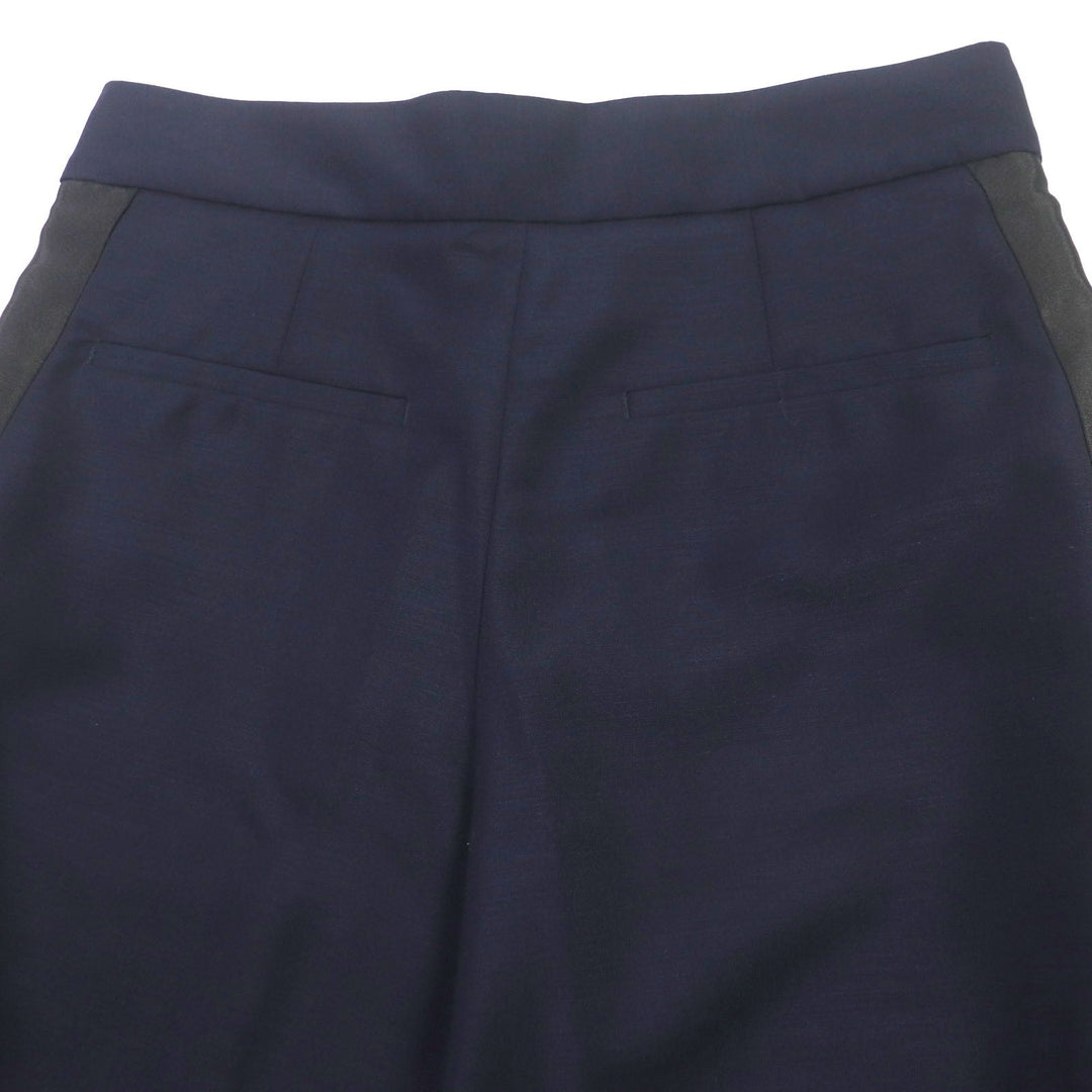 BURBERRY slacks 8040278 Outer: 60% mohair, Outer: 40% wool, Lining: 93% cupra, Lining: 7% elastane, Part: 100% cotton Navy mens 38 Used Authentic