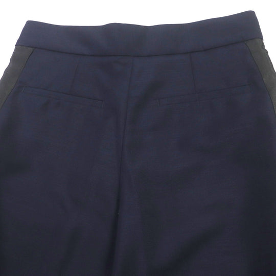 BURBERRY slacks 8040278 Outer: 60% mohair, Outer: 40% wool, Lining: 93% cupra, Lining: 7% elastane, Part: 100% cotton Navy mens 38 Used Authentic