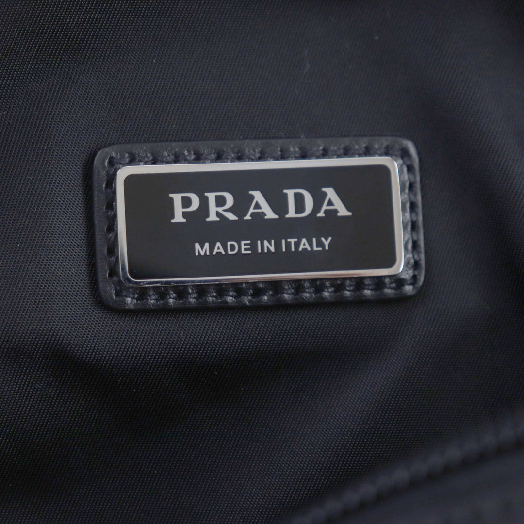 PRADA Shoulder Bag 2VH174 Main: Nylon, Part: Leather black mens Used Authentic