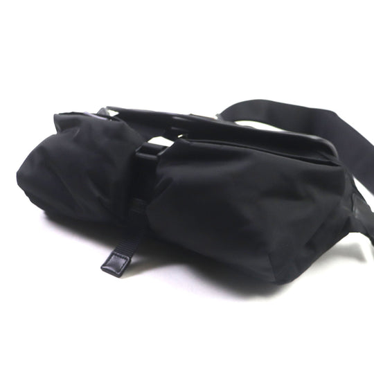 PRADA Shoulder Bag 2VH174 Main: Nylon, Part: Leather black mens Used Authentic