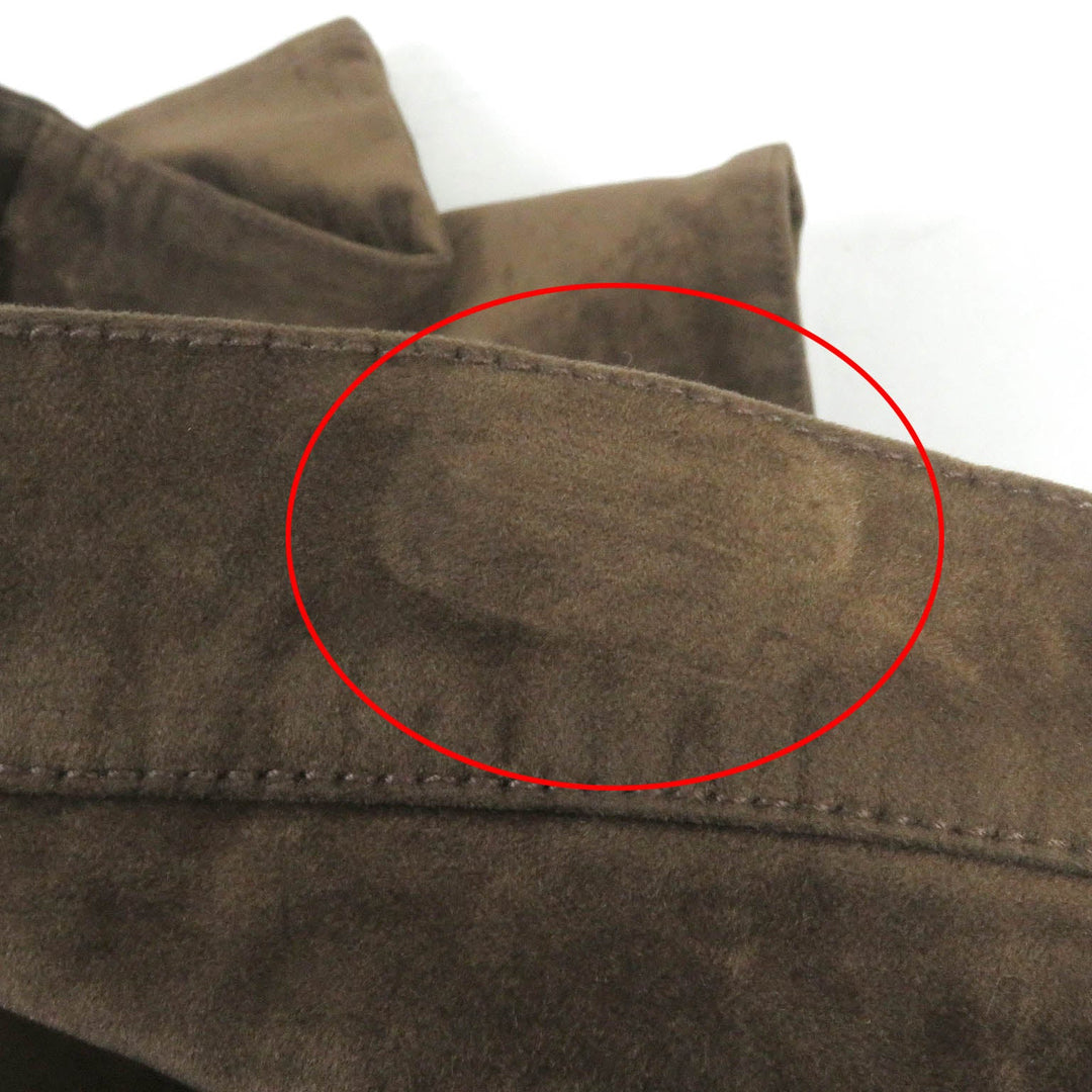 Dior HOMME Pants 193D011EY509 Main: 98% cotton, Main: 2% polyurethane, Part: 100% polyester, Part: 100% rayon, Leather part: cowhide Brown mens 32 Used Authentic