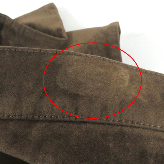 Dior HOMME Pants 193D011EY509 Main: 98% cotton, Main: 2% polyurethane, Part: 100% polyester, Part: 100% rayon, Leather part: cowhide Brown mens 32 Used Authentic