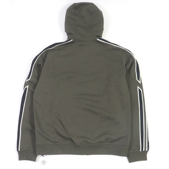 HERMES Hoodie H467780HA Main: 100% cotton, part: 95% cotton, part: 5% polyurethane, part: 80% nylon, part: 20% polyurethane khaki Run H mens L Used Authentic