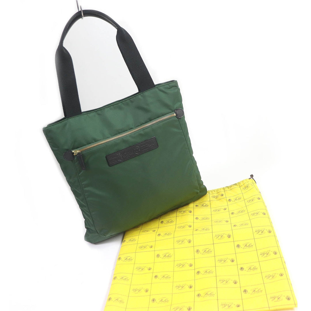 Felisi Tote Bag 20-41/1 Main: Nylon, Main: Leather green mens Used Authentic