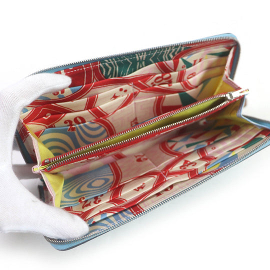 HERMES Long Wallet Purse Main�FEpsom Brunol mens Used Authentic