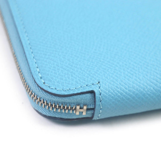 HERMES Long Wallet Purse Main�FEpsom Brunol mens Used Authentic