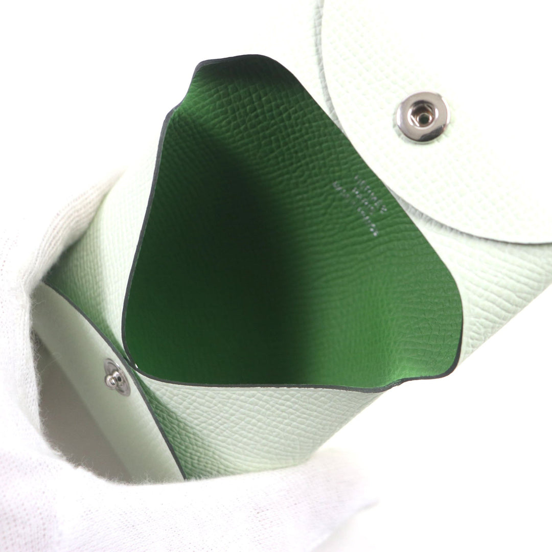 HERMES Coin case Main�FEpsom Veil Fizz Veil Yucca Bastia Verso mens Used Authentic