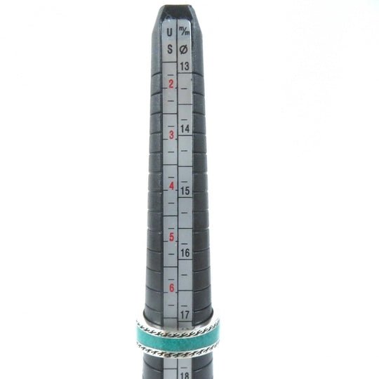 GUCCI Ring Main: AG925, Part: Enamel Silver Green type Women Used Authentic