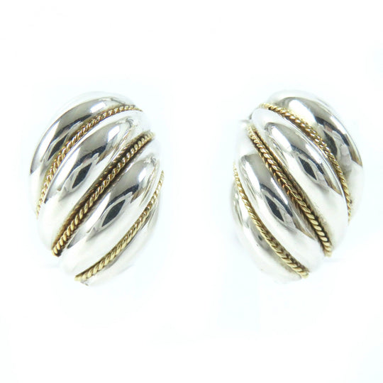 TIFFANY&Co. Earring Main: SV925, Part: 750 Silver gold Women Used Authentic