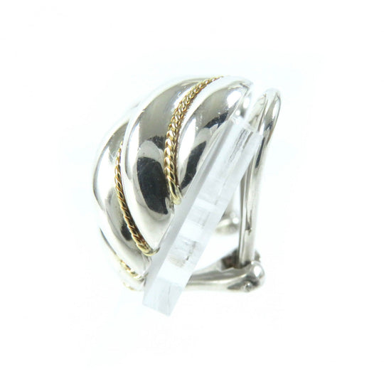 TIFFANY&Co. Earring Main: SV925, Part: 750 Silver gold Women Used Authentic