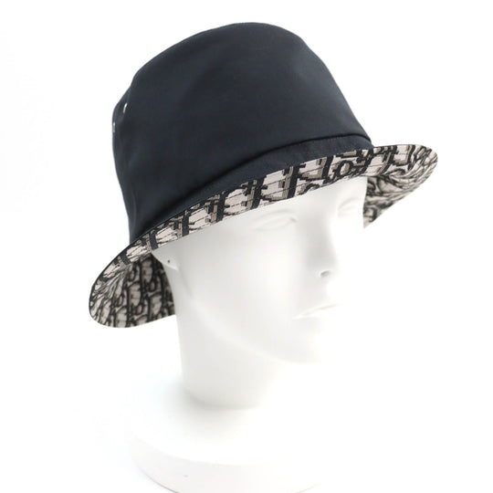 Christian Dior hat 95TDD923A130 Main: 53% polyester, 42% cotton, 5% polyurethane, Lining: 53% polyester, Lining: 42% cotton black TEDDY-D Women 58 Used Authentic