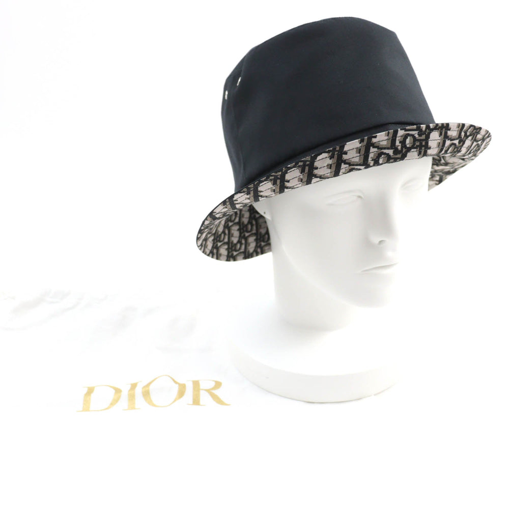 Christian Dior hat 95TDD923A130 Main: 53% polyester, 42% cotton, 5% polyurethane, Lining: 53% polyester, Lining: 42% cotton black TEDDY-D Women 58 Used Authentic