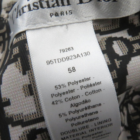 Christian Dior hat 95TDD923A130 Main: 53% polyester, 42% cotton, 5% polyurethane, Lining: 53% polyester, Lining: 42% cotton black TEDDY-D Women 58 Used Authentic