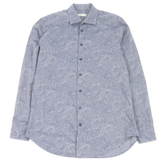 ETRO Long sleeve shirt Main: 100% cotton Blue type mens 41 Used Authentic
