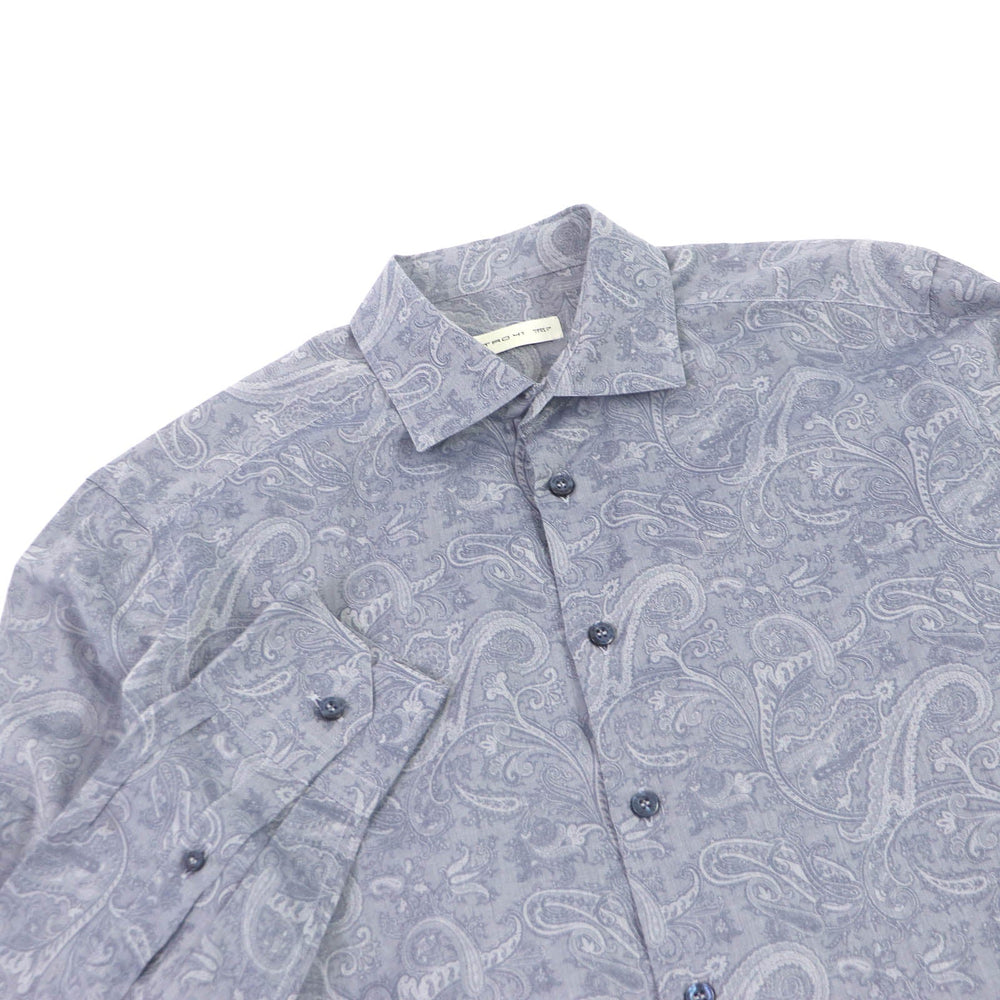 ETRO Long sleeve shirt Main: 100% cotton Blue type mens 41 Used Authentic