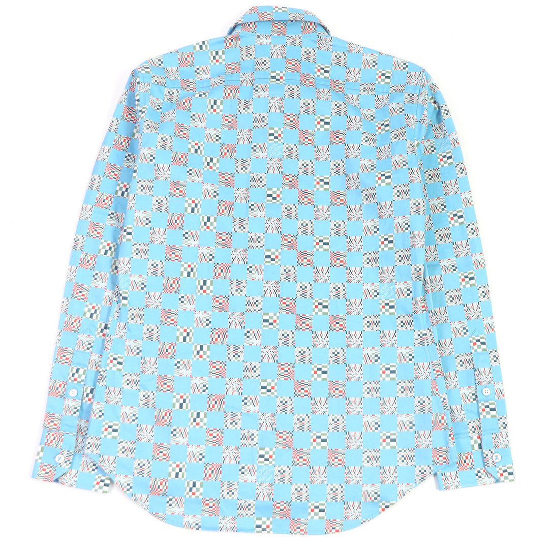 LOUIS VUITTON Long sleeve shirt Main: 100% cotton Light blue mens M Used Authentic