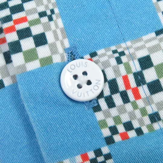 LOUIS VUITTON Long sleeve shirt Main: 100% cotton Light blue mens M Used Authentic
