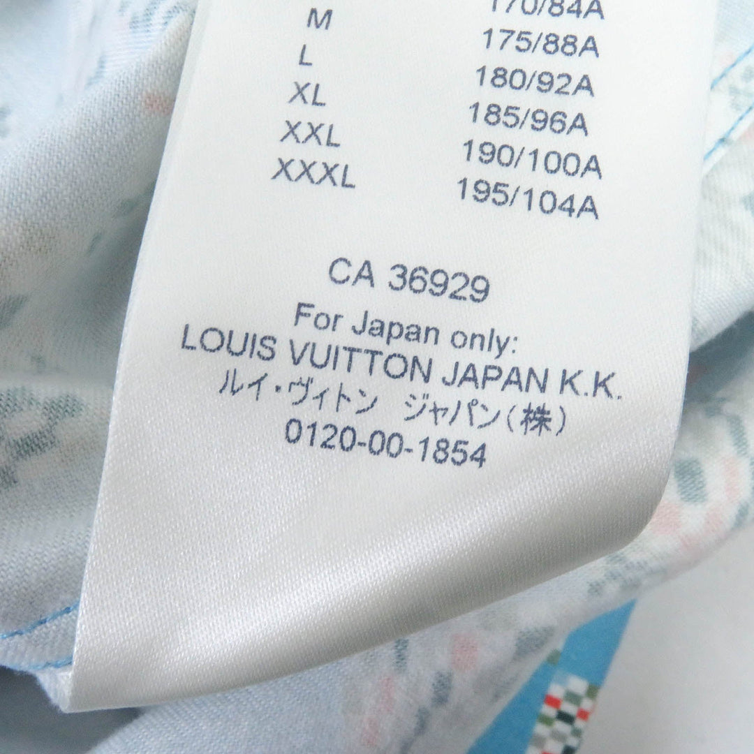 LOUIS VUITTON Long sleeve shirt Main: 100% cotton Light blue mens M Used Authentic