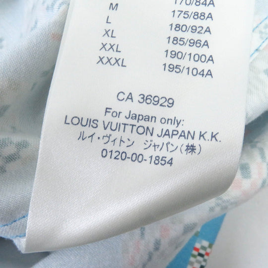 LOUIS VUITTON Long sleeve shirt Main: 100% cotton Light blue mens M Used Authentic