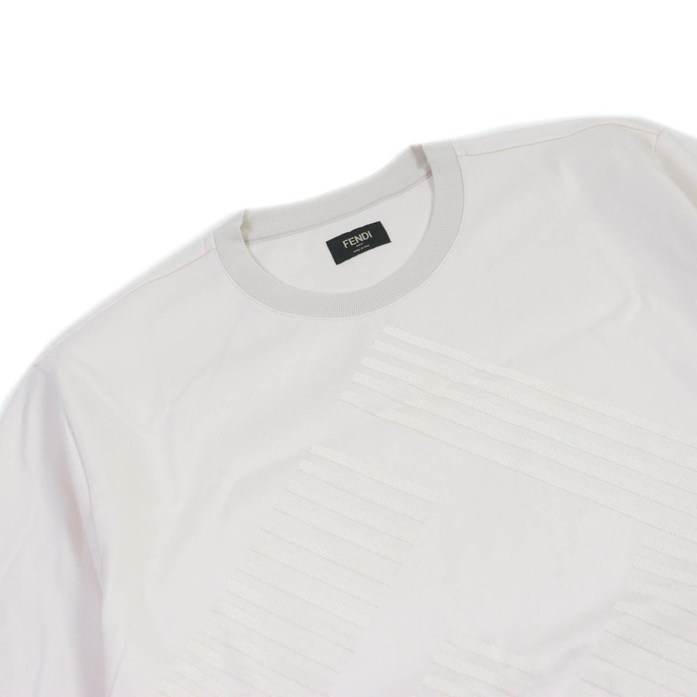 FENDI Short sleeve T-shirt FY0936 APM3 Main: 100% cotton, Part: 94% cotton, Part: 6% polyurethane, Part: 100% polyester Ivorytype mens M Used Authentic