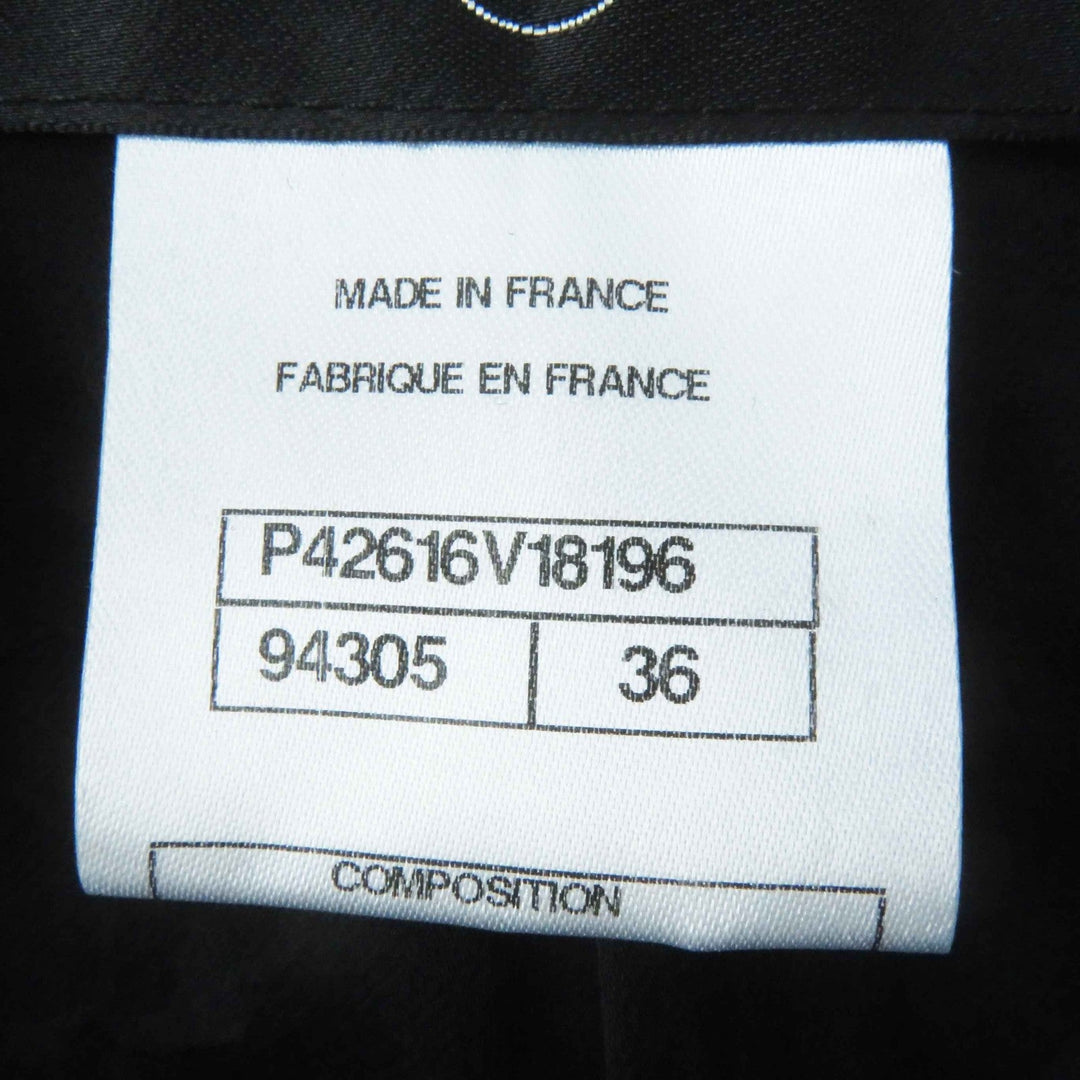 CHANEL setup Ｐ42616/Ｐ42872 wool black 36/34