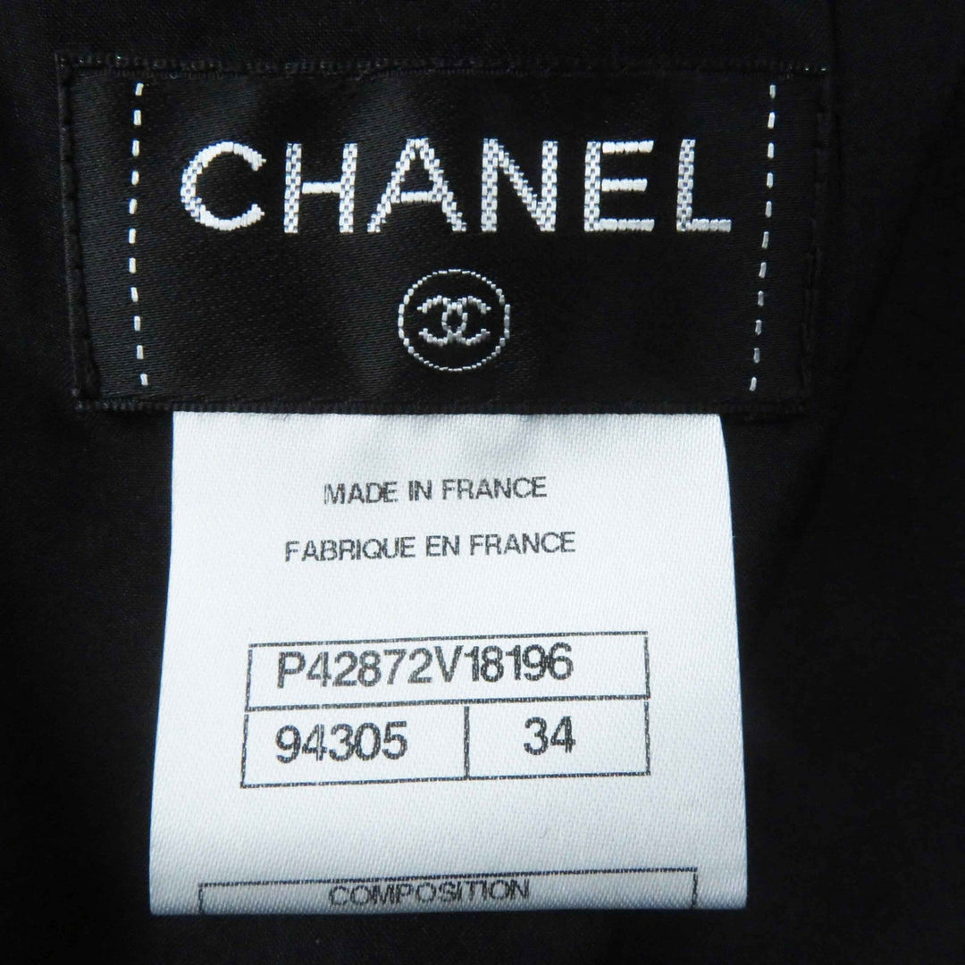 CHANEL setup Ｐ42616/Ｐ42872 wool black 36/34