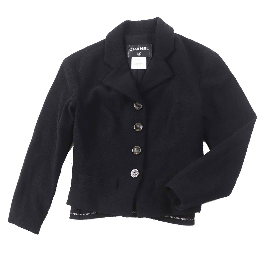 CHANEL setup Ｐ42616/Ｐ42872 wool black 36/34