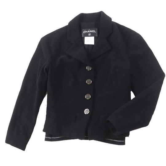 CHANEL setup Ｐ42616/Ｐ42872 wool black 36/34