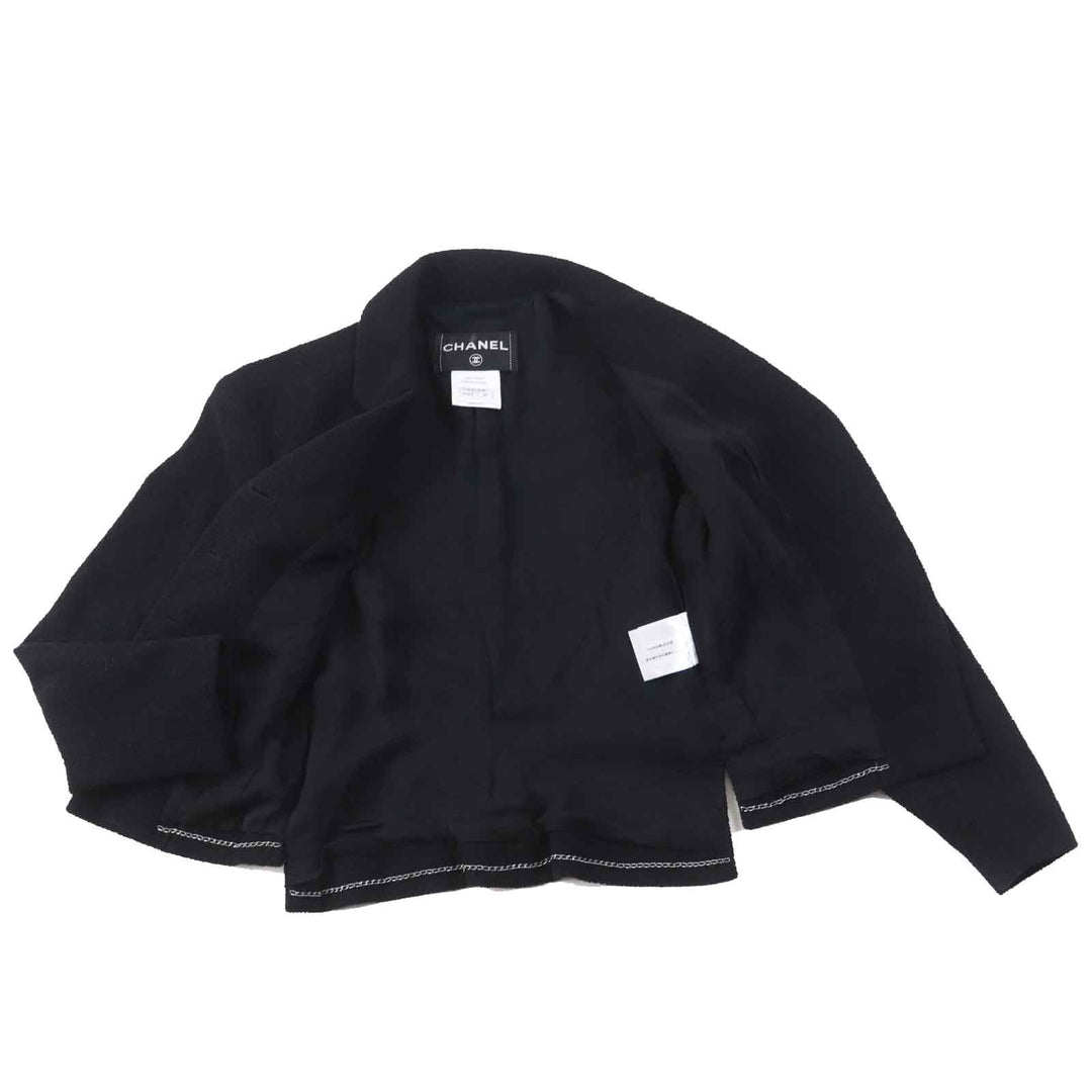 CHANEL setup Ｐ42616/Ｐ42872 wool black 36/34