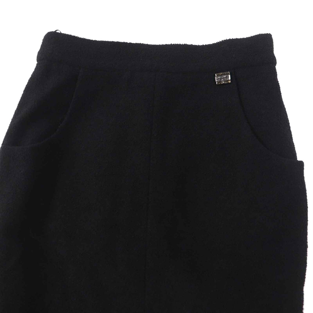 CHANEL setup Ｐ42616/Ｐ42872 wool black 36/34