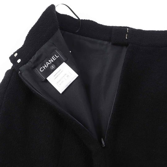 CHANEL setup Ｐ42616/Ｐ42872 wool black 36/34