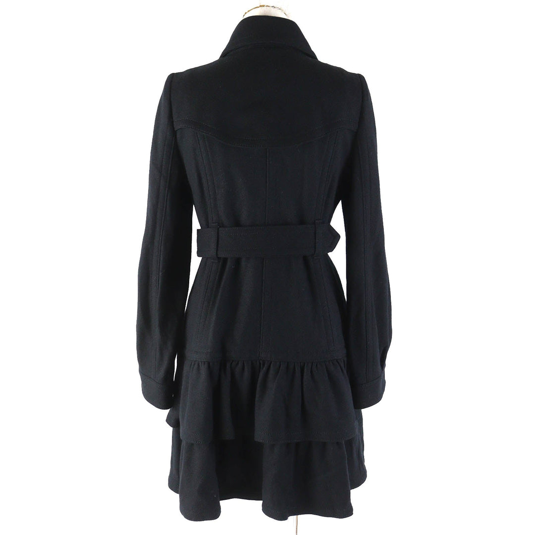 BURBERRY BLUE LABEL coat Outer: 100% wool, Lining: Cupra, Lining: Polyester, Sleeve lining: Polyester black Women 38 Used Authentic