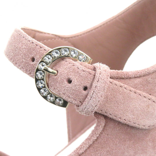 CHANEL Sandals 24P G45594 Main: Suede leather pink Women 37 1/2C Used Authentic