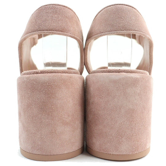 CHANEL Sandals 24P G45594 Main: Suede leather pink Women 37 1/2C Used Authentic