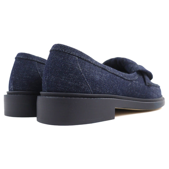 CHANEL loafers G45720 Main: Denim Indigo blue Women 35 1/2C Used Authentic