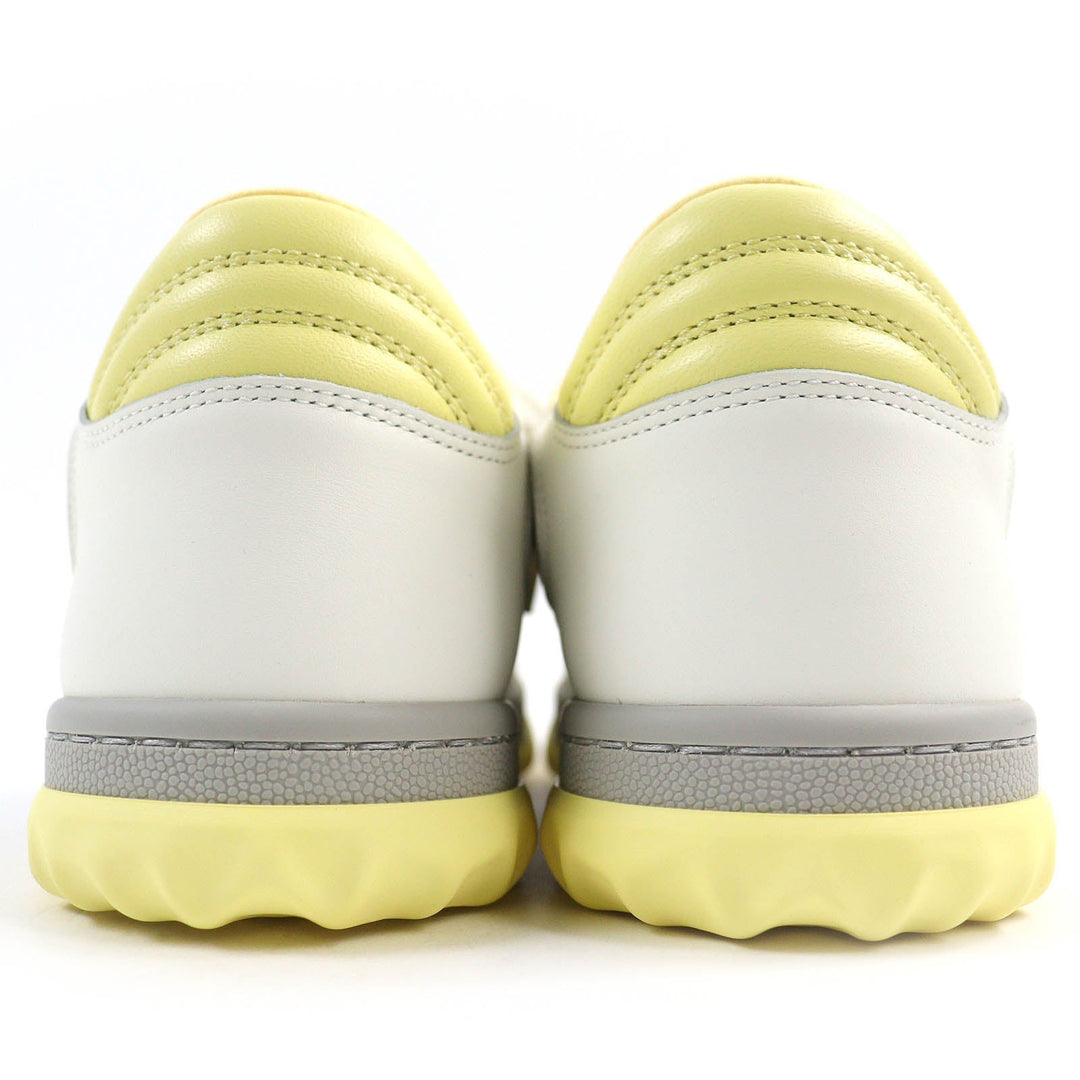 GUCCI sneakers 747954 Main: Leather Yellow Gray Off-white type MAC80 Women 36 1/2 Used Authentic