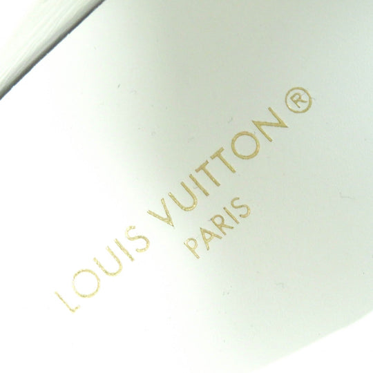 LOUIS VUITTON Low cut sneakers Main: Leather White pink Timeout line Women 36 1/2 Used Authentic