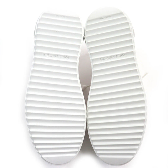 LOUIS VUITTON Low cut sneakers Main: Leather White pink Timeout line Women 36 1/2 Used Authentic