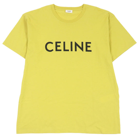 CELINE Short sleeve T-shirt 2X681501X Main: 100% cotton yellow mens M Used Authentic