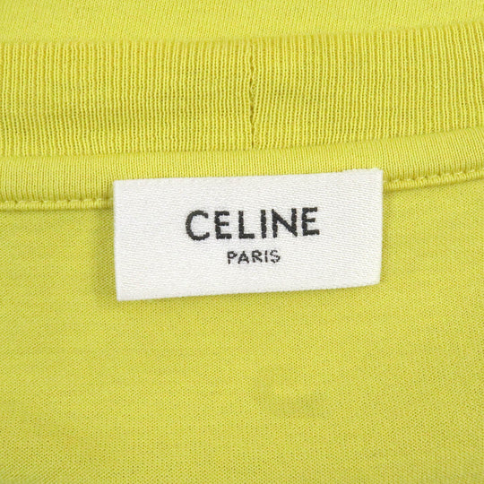 CELINE Short sleeve T-shirt 2X681501X Main: 100% cotton yellow mens M Used Authentic