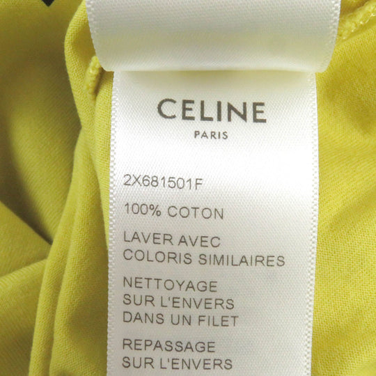 CELINE Short sleeve T-shirt 2X681501X Main: 100% cotton yellow mens M Used Authentic