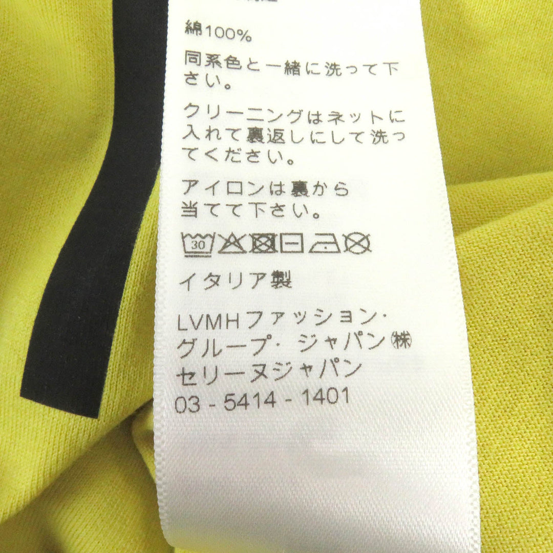 CELINE Short sleeve T-shirt 2X681501X Main: 100% cotton yellow mens M Used Authentic