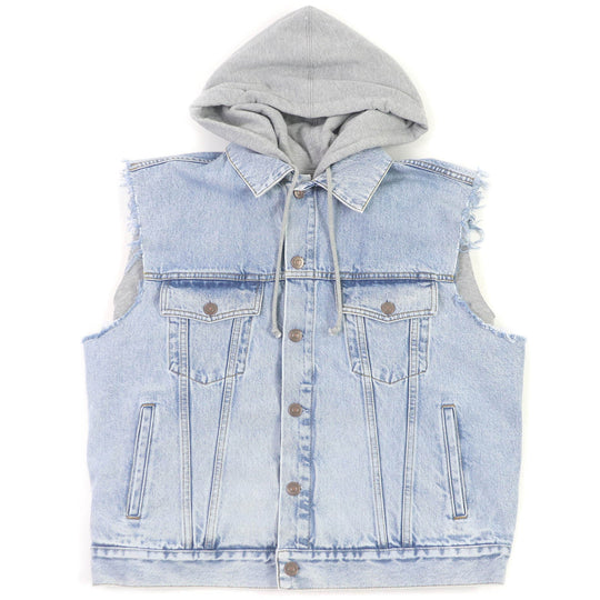 GUCCI Denim Jacket 697042 Main: 100% cotton, Part: 100% polyester Indigo blue mens 46 Used Authentic