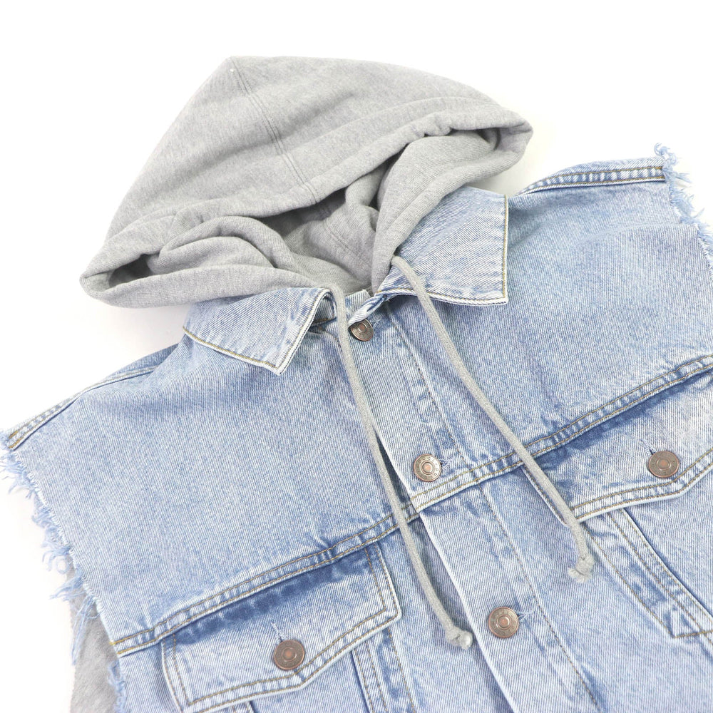 GUCCI Denim Jacket 697042 Main: 100% cotton, Part: 100% polyester Indigo blue mens 46 Used Authentic