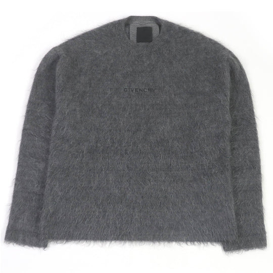 GIVENCHY knit BM90H04Y9D Main: 33% mohair, 33% wool, 27% nylon, 7% rayon gray mens S Used Authentic