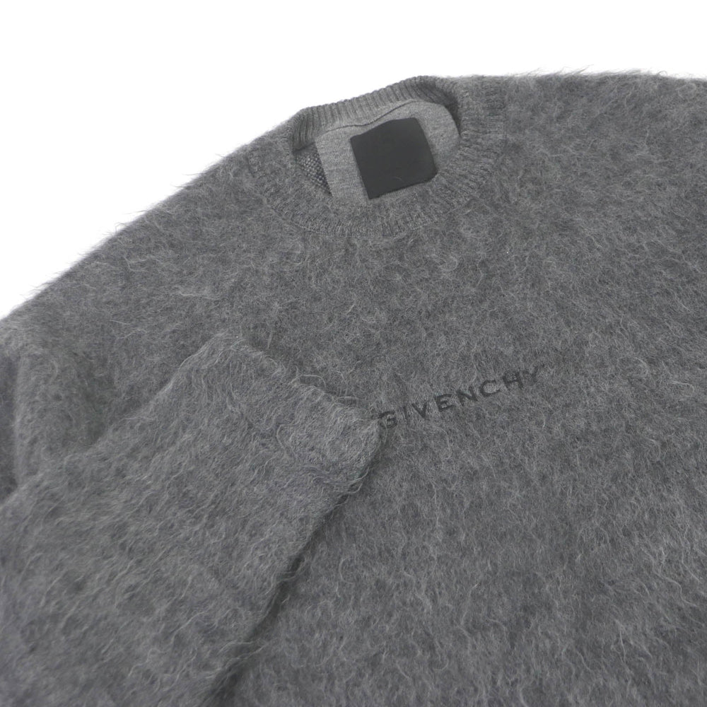 GIVENCHY knit BM90H04Y9D Main: 33% mohair, 33% wool, 27% nylon, 7% rayon gray mens S Used Authentic