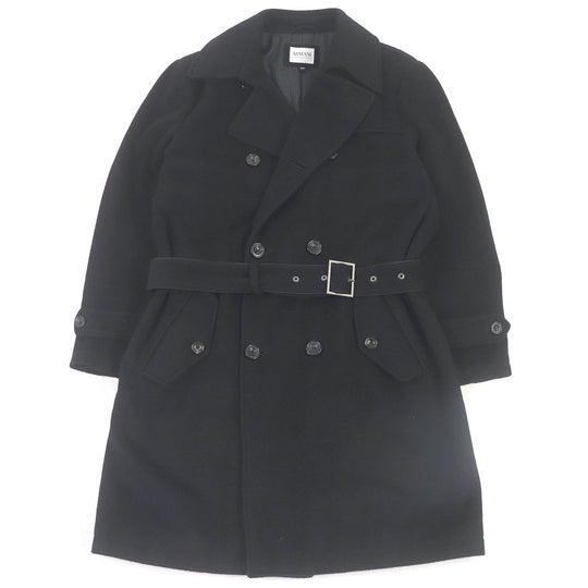 ARMANI COLLEZIONI Chester coat Angora black mens 48 Used Authentic