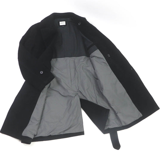 ARMANI COLLEZIONI Chester coat Angora black mens 48 Used Authentic